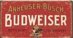 Plechová cedule Budweiser Anheuser - Busch pivo