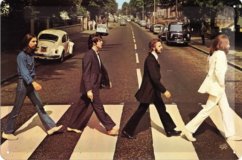 Plechová cedule The Beatles Perný den
