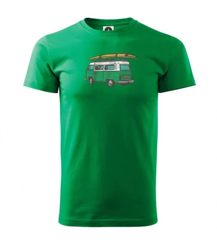 Pánské tričko s potiskem - Vitruvian - Barva: Emerald, Velikost: L