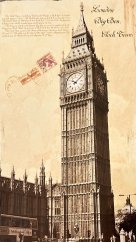 Dřevěný obraz London Big Ben