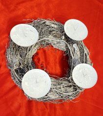 Přírodní Adventní věnec Proutí