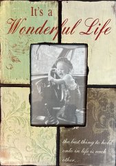 Dřevěný fotorámeček Wonderful Life