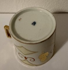 Starožitný porcelánový šálek Empír - Vídeň