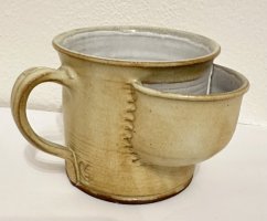 Keramický hrnek Kapsa na sypaný čaj Písek