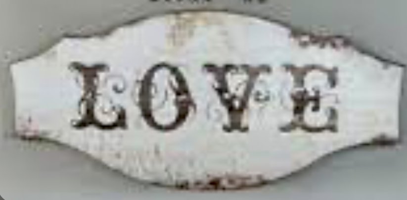 Dřevěná cedule Love