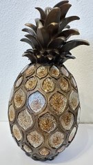 Keramický ananas se zlatými aplikacemi