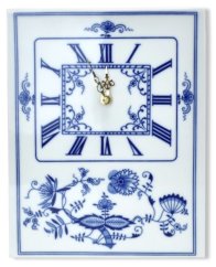 Porcelánové hodiny Cibulák římské číslice