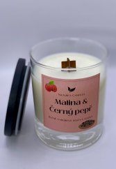 Sójová svíčka - Malina & Černý pepř
