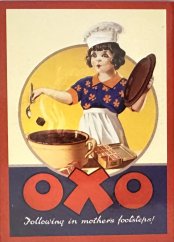 Magnet na ledničku  Oxo retro reklama