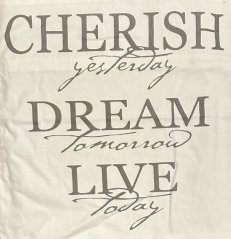 Povlak Cherish, Dream, Life