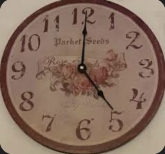 Dřevěné hodiny na zeď Růže Packet Seeds