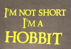 Pánské tričko s potiskem I'm not Short, I'm a HOBBIT