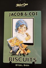 Plechová cedule Biscuits Jacob