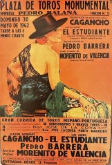 Plechová cedule Plaza de Toros dárek zdarma