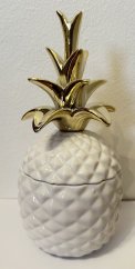 Porcelánová dóza Ananas Gold
