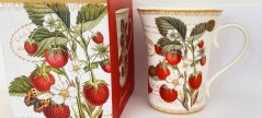 Porcelánový hrnek Jahody s krabičkou
