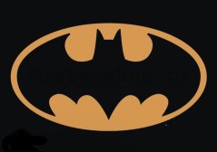 Plechová cedule Batman poškozeno