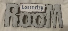 Plechová cedule Laundry room prádelna