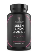 Werbea Vitamín Selen, Zinek, Vitamín E