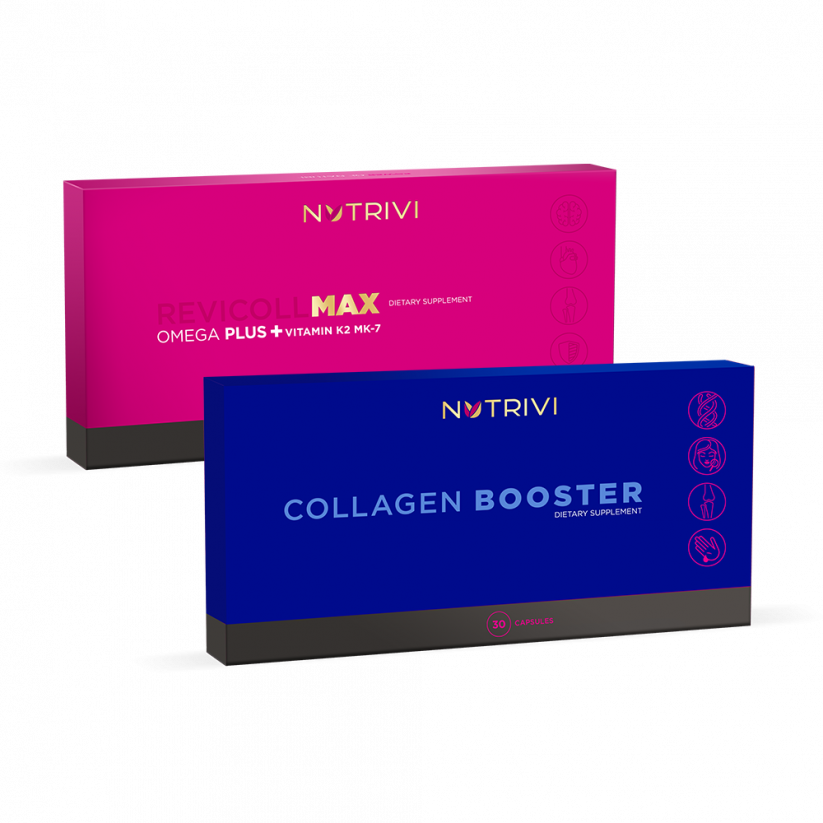 Nutrivi Revicoll MAX Omega Plus K2MK7 + Collagen Booster