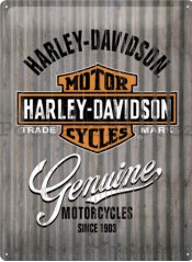 Plechová cedule Harley Davidson Genuine