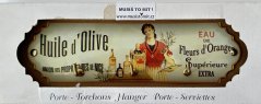 Kovový věšák Huile d'Olive