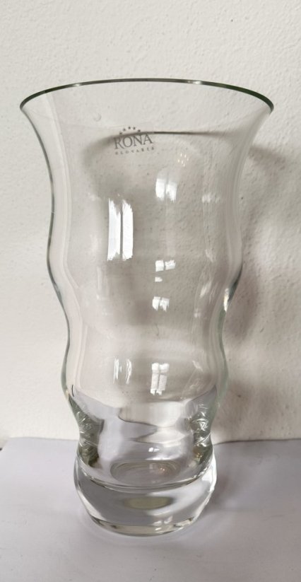 Skleněná luxusní váza Vlny