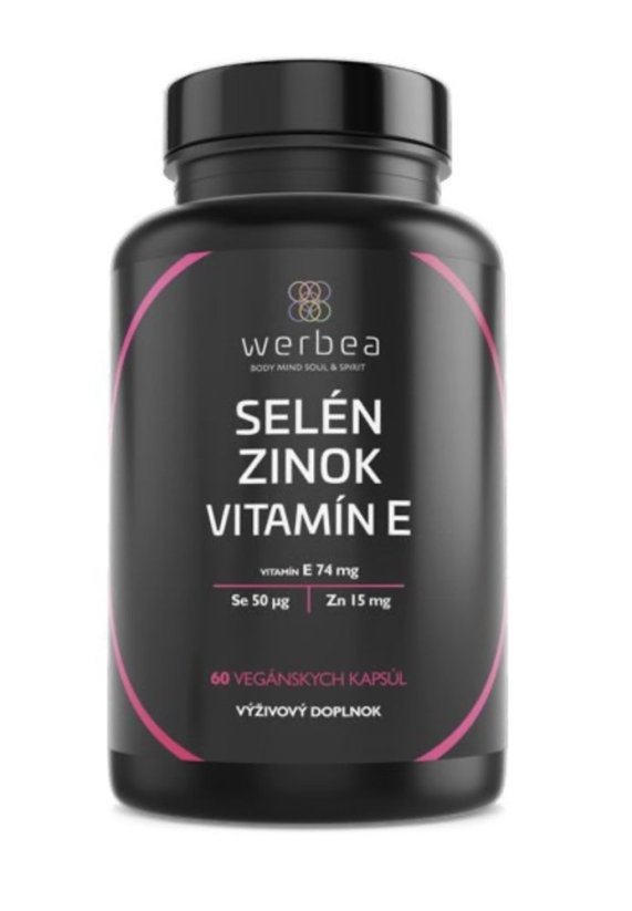 Werbea Vitamín Selen, Zinek, Vitamín E