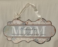 Plechová cedule Mom - maminka