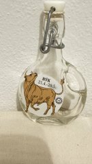 Skleněná lahvička Býk