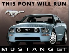 Plechová cedule Ford Mustang GT