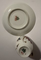 Starožitný porcelánový šálek Flowers  Rosenthal