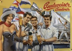 Plechová cedule Budweiser Budvar pivo Plachty