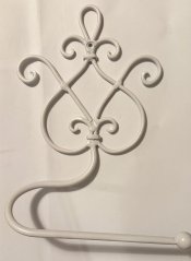 Kovový držák na toaletní papír bílý Old time