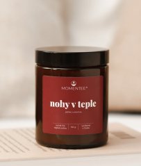 Sójová svíčka - Jablko a skořice Nohy v teple