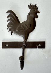 Kovový věšáček Kohoutek poškozeno