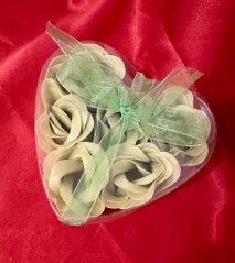 Mýdlové růžičky zelené