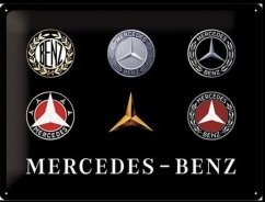 Plechová cedule Mercedes znaky