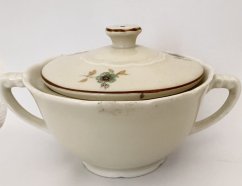 Porcelánová cukřenka Zelený kvítek