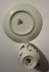 Starožitný porcelánový šálek Flowers  Rosenthal