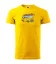 Pánské tričko s potiskem - Vitruvian - Barva: Žlutá, Velikost: M