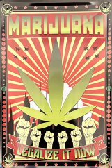 Plechová cedule Marijuana