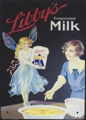 Plechová cedule Libbys Milk