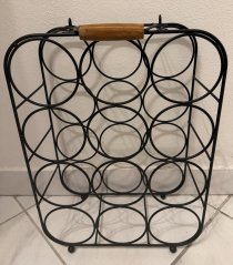 Kovový stojan na víno - 12 láhví