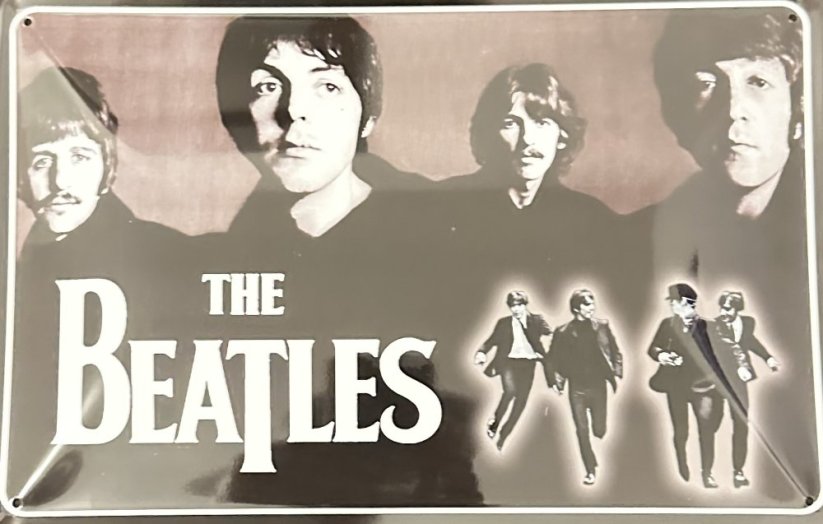 Plechová cedule  The Beatles