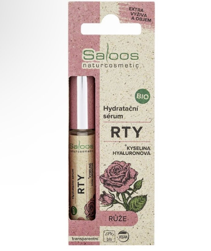 Bio Hydratační sérum na rty – Růže 7ml