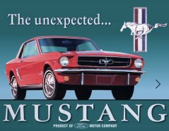 Plechová cedule Ford Mustang The unexpected bombír