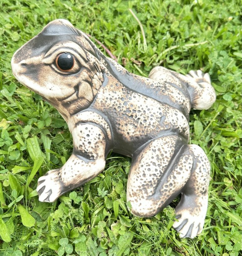Keramická žába  skokan natural