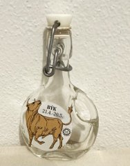 Skleněná lahvička Býk