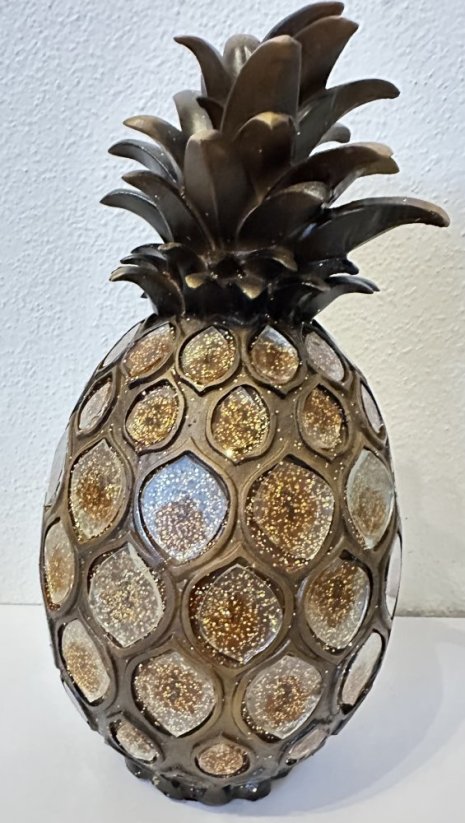 Keramický ananas se zlatými aplikacemi